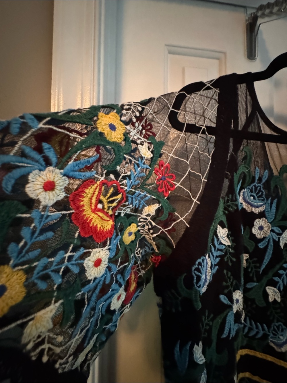 Anthropologie Esther Embroidered Midi Dress RARE NWOT 16W - Picture 3 of 6